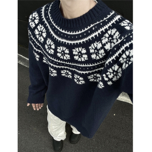 复古雪花毛衣501-2-M8012-P65控89图片