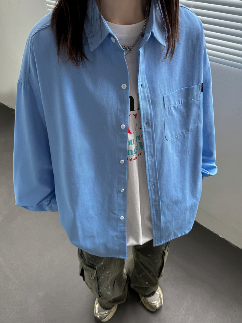 秋上新复古宽松水洗纯棉长袖衬衫501-2-CS1010-P58控75,男装衬衫,星座501-2