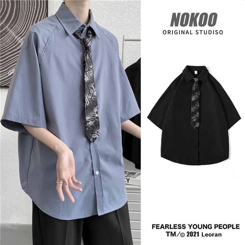 送领带~腰果花领带DK制服衬衫宽松短袖衬衣501-2-CS06-P45图片
