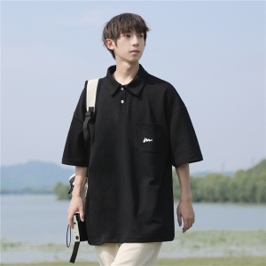 夏季重磅POLO衫刺绣宽松短袖T恤501-2-T1005-P50控68图片