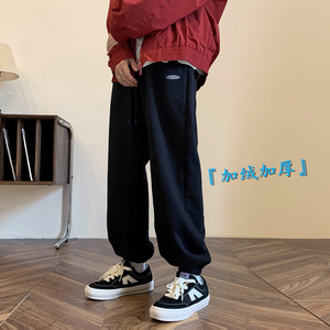 重磅加绒加厚刺绣休闲束脚卫裤501-2-WK625-P60图片