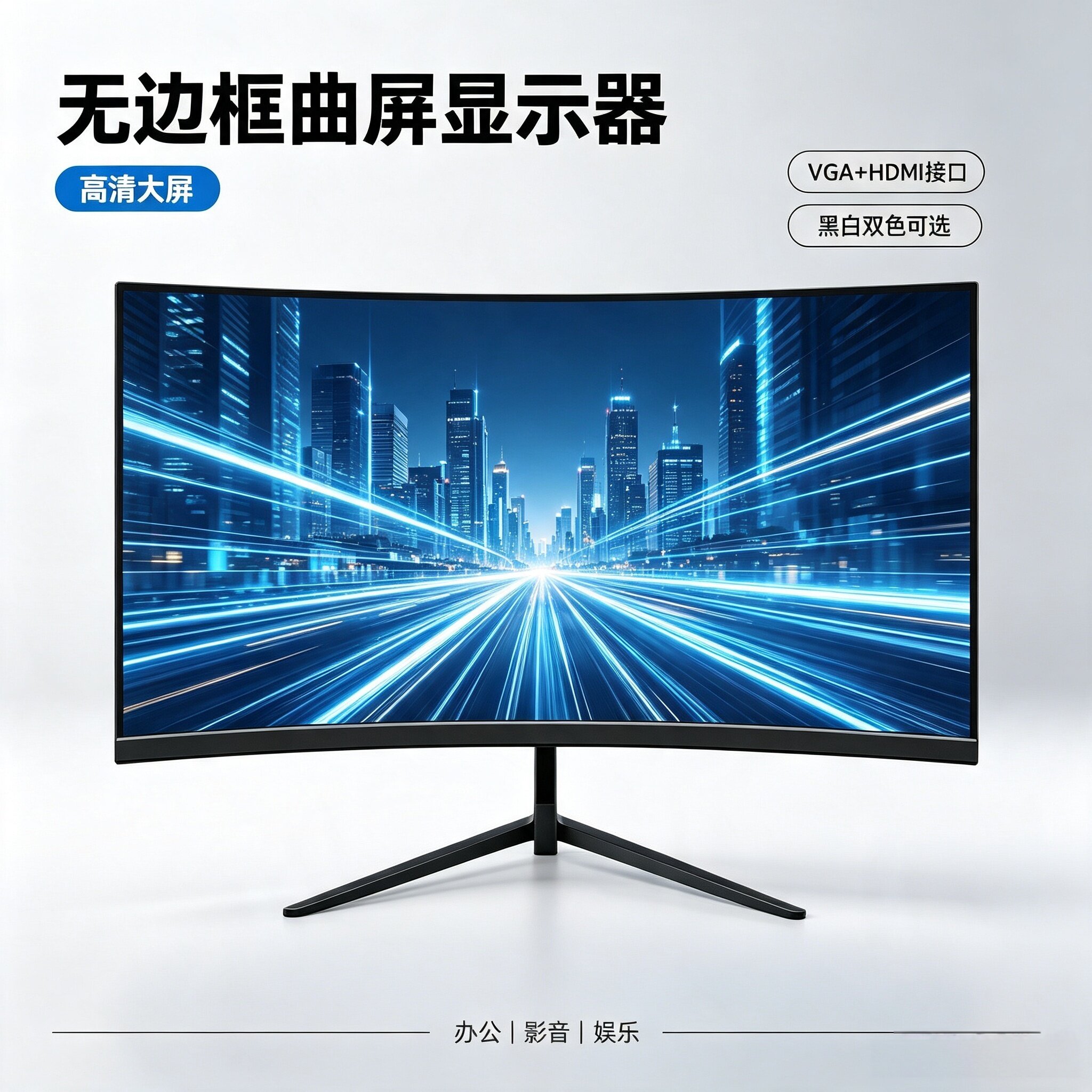 27英寸台式电竞曲面显示器