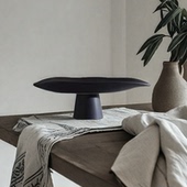 宋式 托盘高脚高颜值陶瓷花瓶器皿盘子摆放宋代 放佛手柑瓜果干果