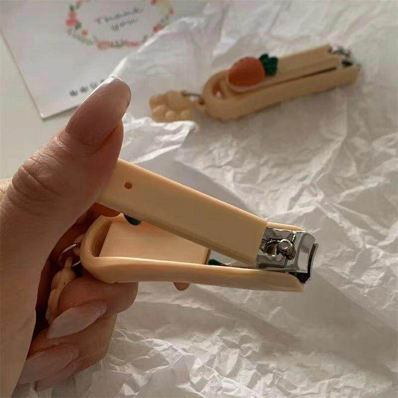 好用!好吃胡萝卜指甲刀成人指甲钳韩ins卡通折叠指甲剪美甲修甲