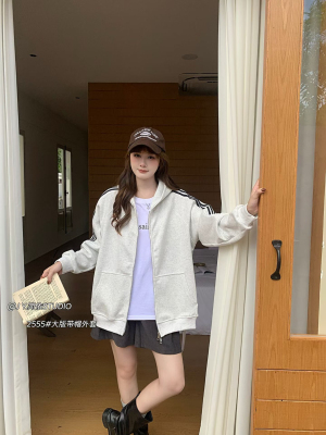 JY 簡依 大碼女裝連帽衛衣開衫女美式風oversize痞帥外套2025秋冬