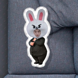 Straykids快闪玩偶SKZOO周边大抱枕Boss李龙馥方灿卡通毛绒靠枕