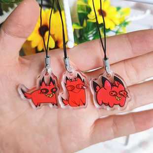 地狱客栈周边阿拉斯托Q版小鹿手机挂绳挂链书包二次元挂件饰品