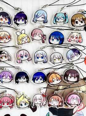 世界计划周边挂件Q版可爱人物学生手机链Project sekai卡通挂绳