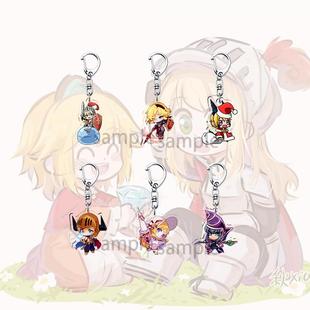 坎公骑冠剑周边钥匙扣坎特伯雷公主与骑士卡通书包挂件双层亚克力