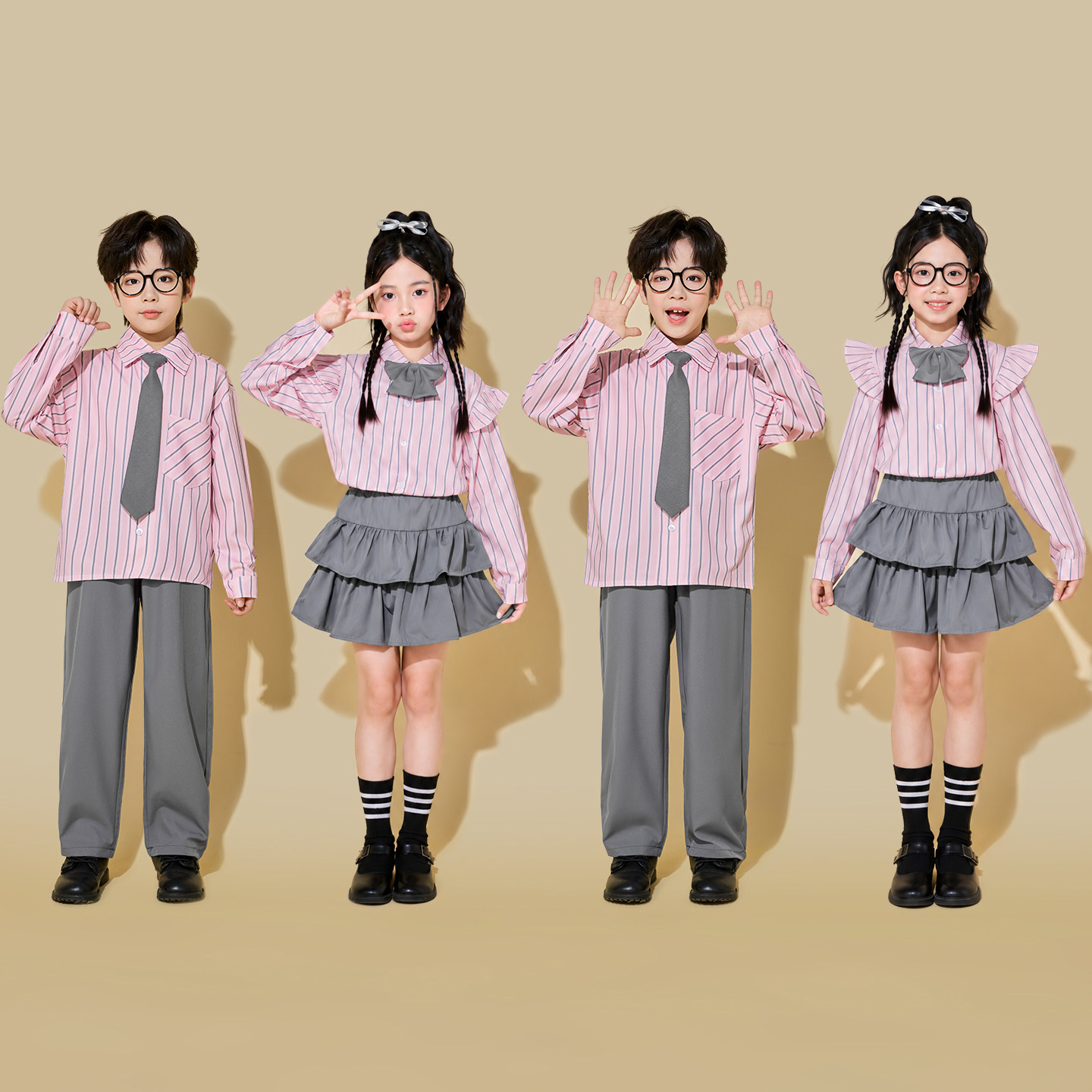 儿童啦啦队演出服小学生运动会