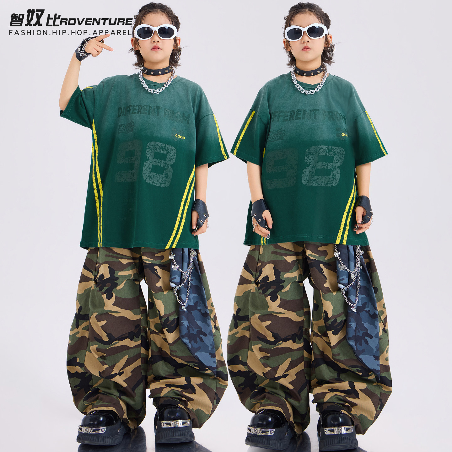 街舞儿童潮服男童套装小学生