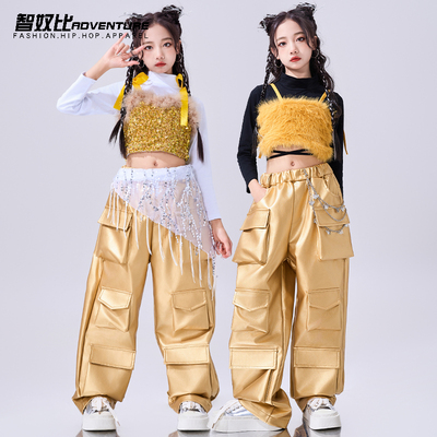 爵士舞服装女童走秀舞蹈表演服