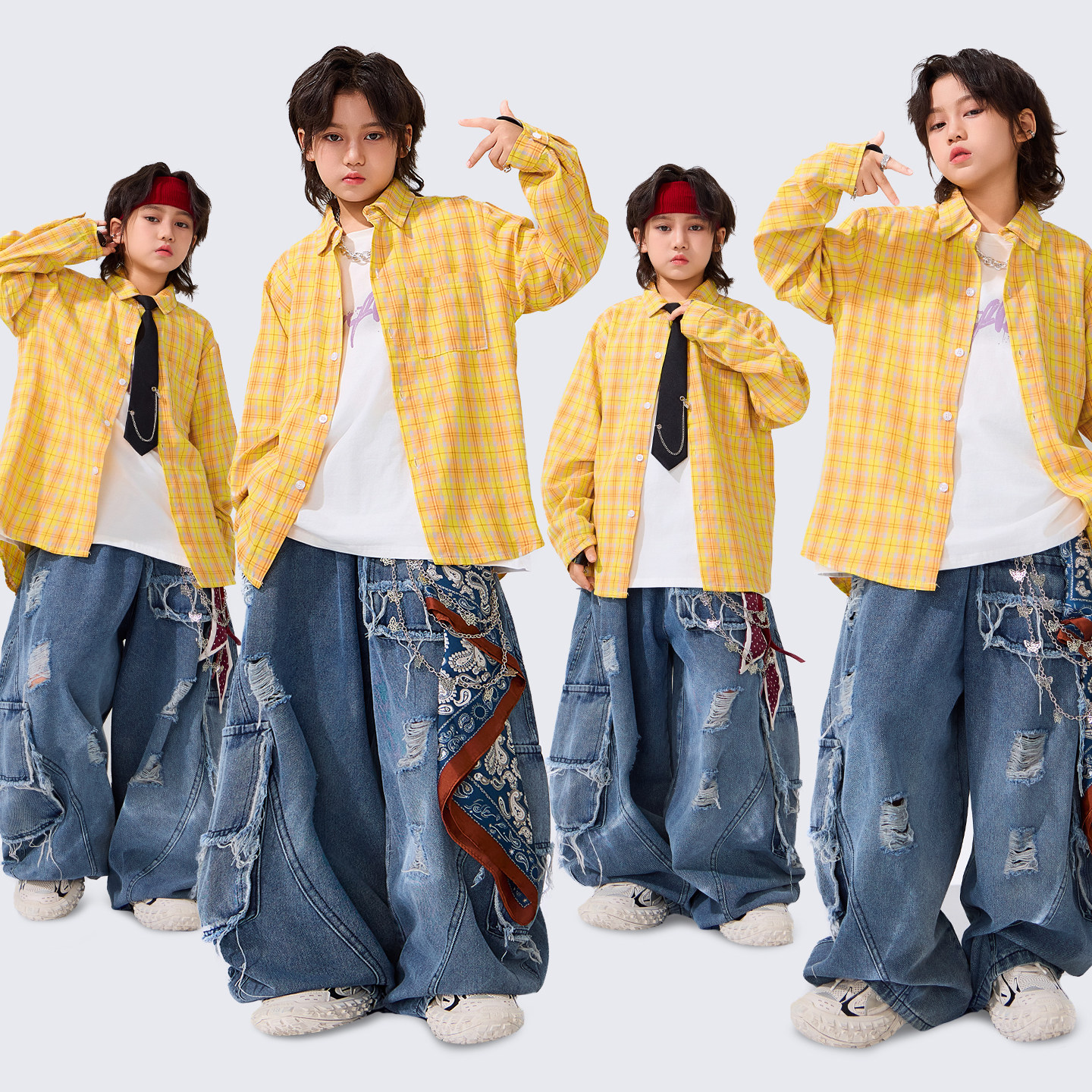 街舞儿童潮服hiphop童装酷帅