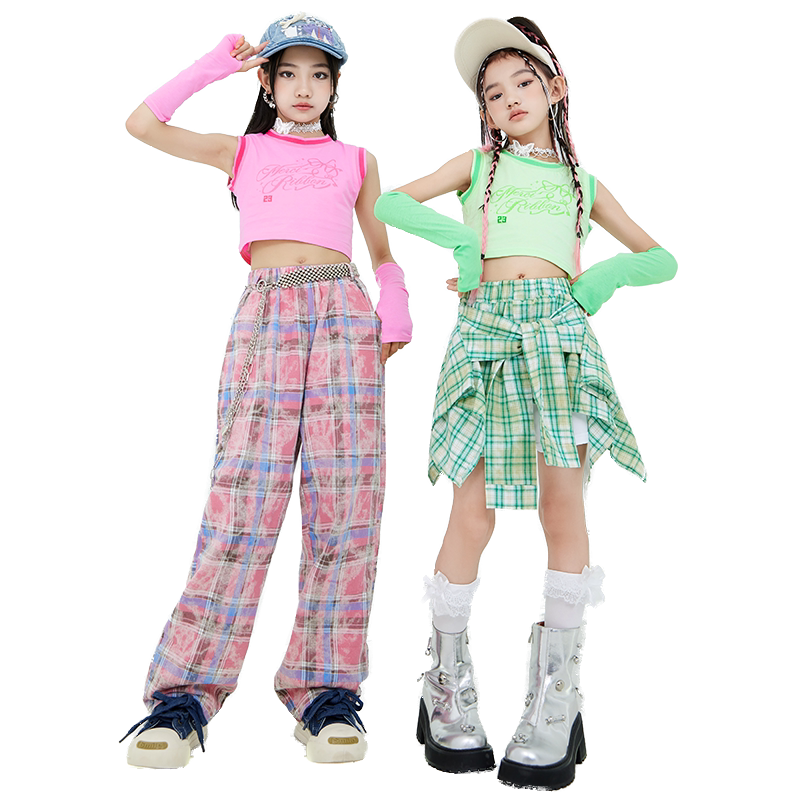 智奴比女童嘻哈街舞爵士舞演出服