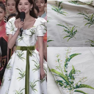 春晚马凡铃兰礼服布料设计师