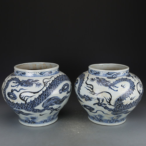 古玩老瓷器青花瓷罐价格 古玩老瓷器青花瓷罐图片 星期三