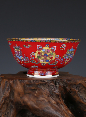 清乾隆描金粉彩古董古玩