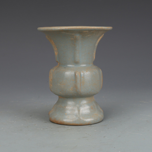 宋汝窑粉青釉出戟尊董古玩瓷器收藏品老货保真老物件摆件五大名窑