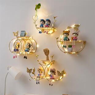 免打孔ins墙面装饰品挂件客厅墙壁挂饰墙上置物架壁挂墙饰装饰架