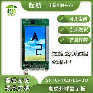 电梯外呼液晶显示板 SFTC-HCB-LG-BO春意盎然/水滴/蓝天白云/碧野