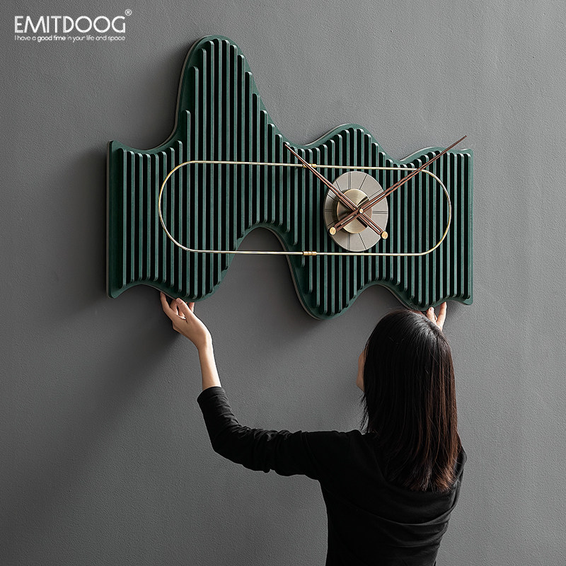 EMITDOOG北欧轻奢时钟表挂钟客厅背景墙面装饰艺术现代简约饰品