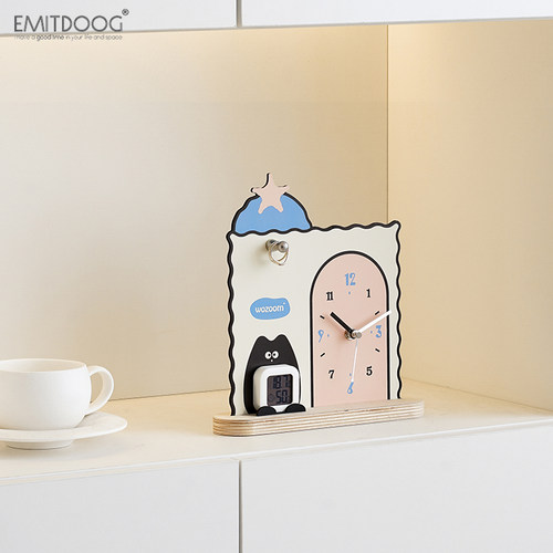 【温湿度+时钟】多功能装饰摆件