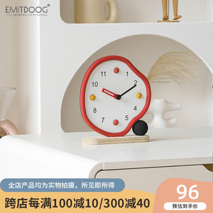 EMITDOOG家居客厅桌面摆件饰品酒柜电视柜玄关装饰品卧室创意座钟