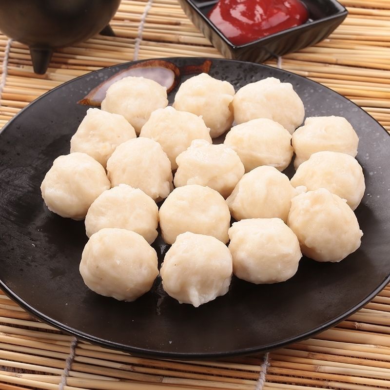 三统万福花枝丸1kg*10袋整箱商用关东煮火锅丸子冷冻油炸小吃鱼丸图片