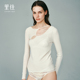 LIVARY MIO 光点绵羊毛衫 里性 上衣性感微透套头打底针织衫 保暖衣
