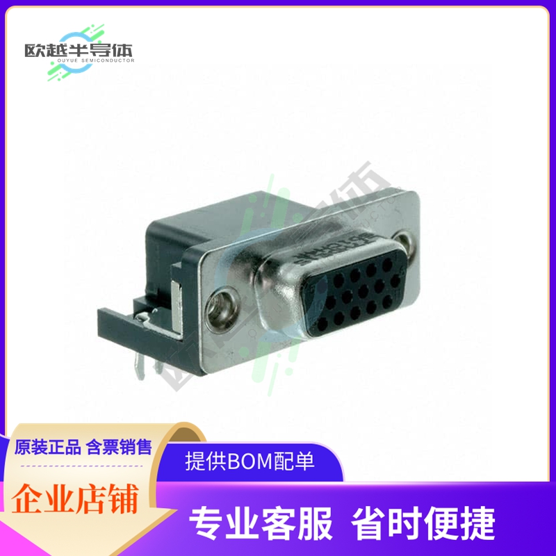 L77HDE15SD1CH4R【CONN D-SUB HD RCPT 15P R/A SLDR】