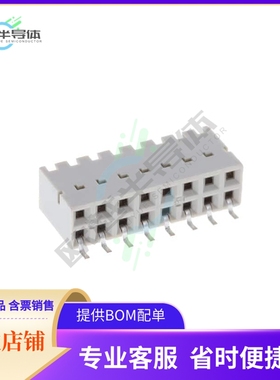 71609-308LF【CONN RCPT 16POS 0.1 GOLD SMD R/A】