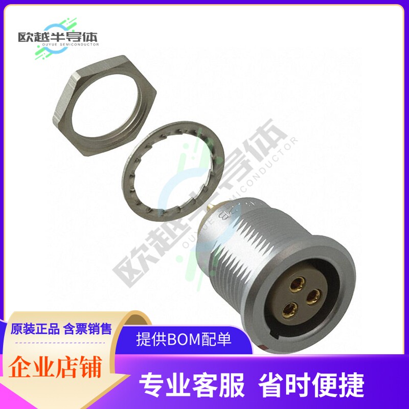 EGG.2B.303.CLL【CONN RCPT FMALE 3P GOLD SLDR CUP】