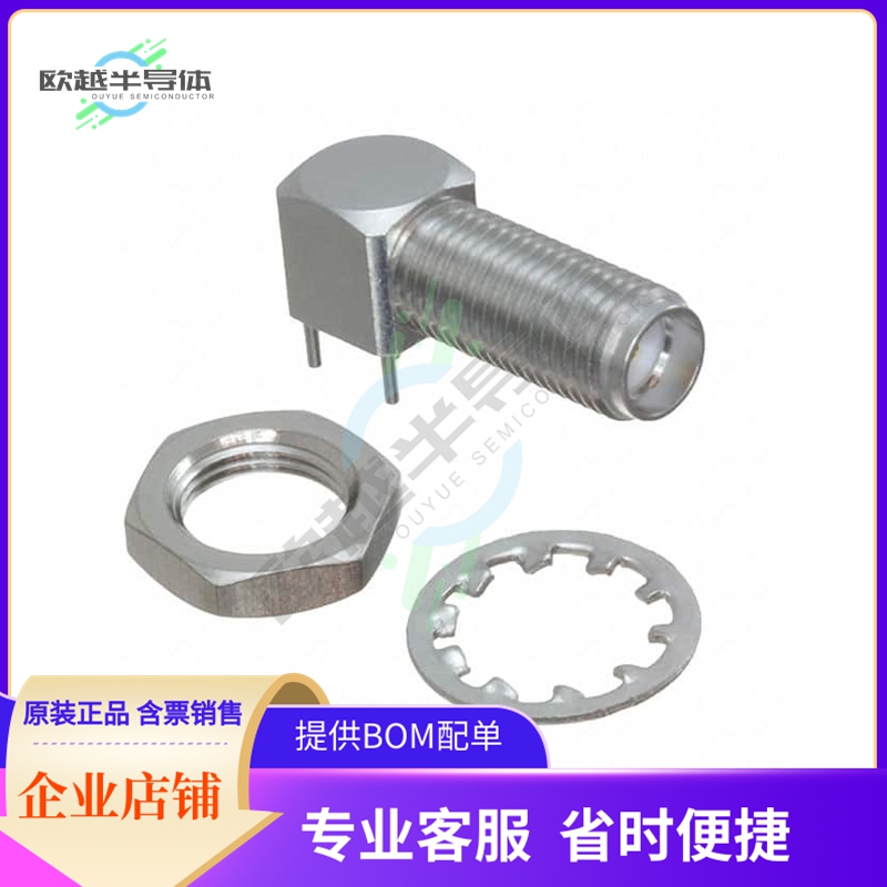 901-10138【SMA RIGHT ANGLE PCB JACK, BULKHE】