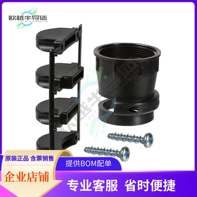 206512-5【CONN BACKSHELL W/CLAMP SZ 23 BLK】