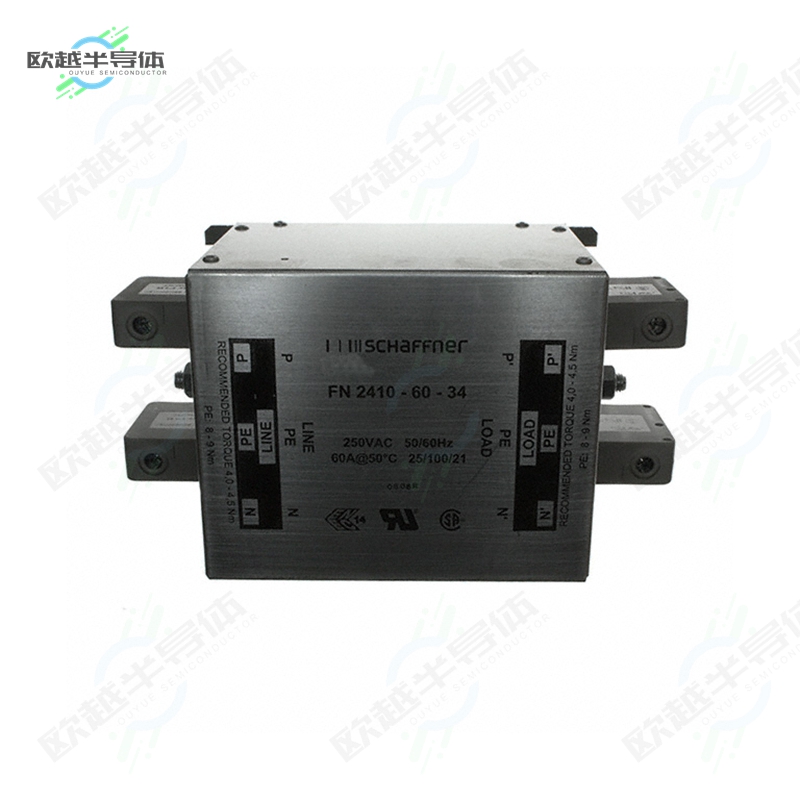 FN2410-60-34[滤波器LINE FILTER 250VAC 60A CHASS MNT]