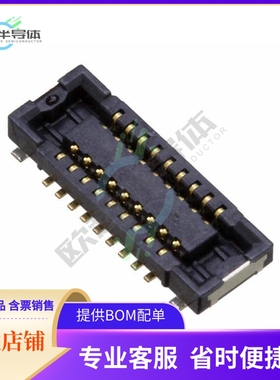 AXE518124【CONN SOCKET 18POS SMD GOLD】