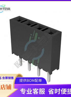 BCS-104-L-S-TE【CONN RCPT 4POS 0.1 GOLD PCB】