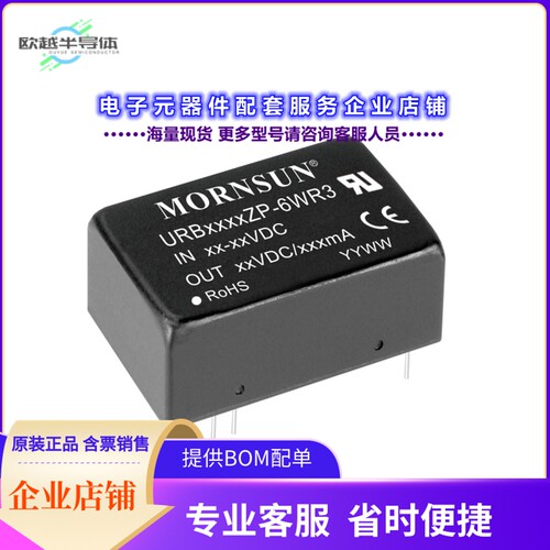 URB4803ZP-6WR3[电源模块DC DC CONVERTER 3.3V 6W]