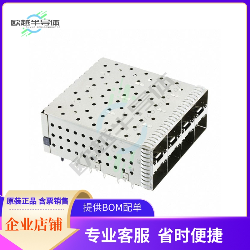 1-2007394-8【CONN SFP+ RCP W/CAGE 2X4 160P RA】