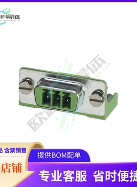 1689310【CONN D-TYPE RCPT 3POS R/A SLDR】