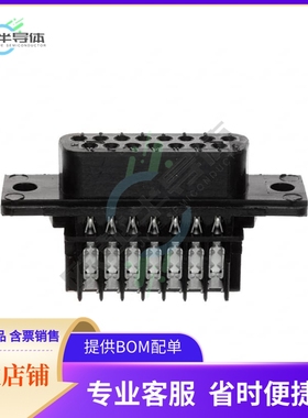 745205-7【CONN D-SUB RCPT 15POS IDC】