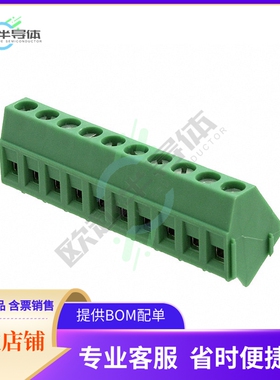 1733499【TERM BLOCK 10POS 55DEG 5MM PCB】