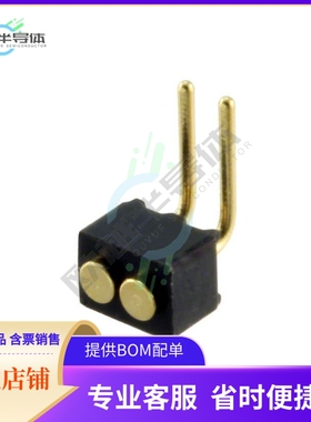 856-10-002-20-001000【CONN SPRING TARGET 2POS R/A PCB】