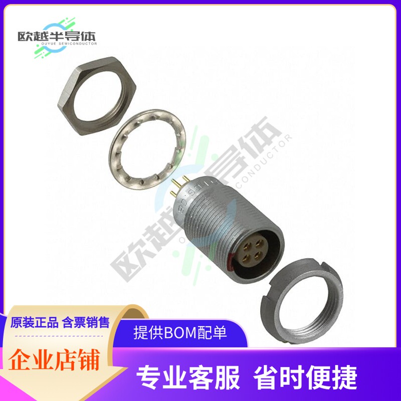 ECG.0B.304.CLN【CONN RCPT FMALE 4POS GOLD SOLDER】