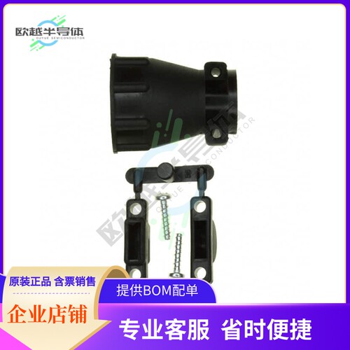 182655-1【CONN BACKSHELL W/CLAMP SZ 17 BLK】