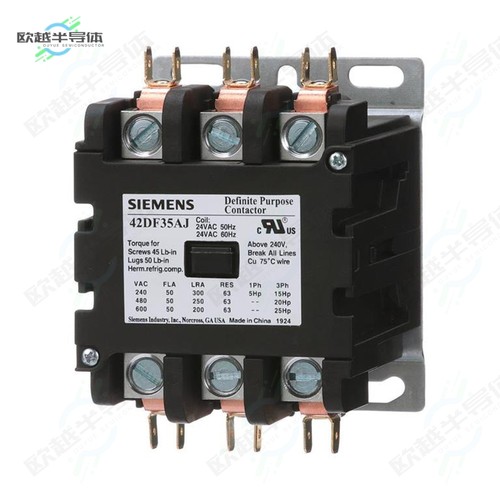 42DF35AF[继电器CONTACTOR, 42DP,50A,3P,OPEN,120V]