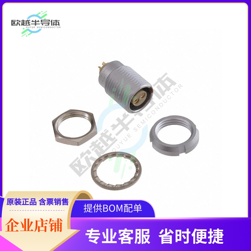 ECG.1B.302.CLL【CONN RCPT FMALE 2P GOLD SLDR CUP】