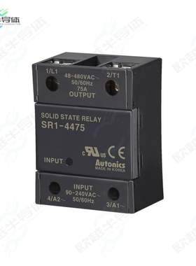 SR1-4475-N[继电器SSR RELAY SPST-NO 75A 48-480V]
