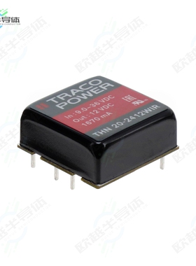 THN 20-2412WIR[电源模块20 WATT DC/DC CONVERTER, RAILWAY]