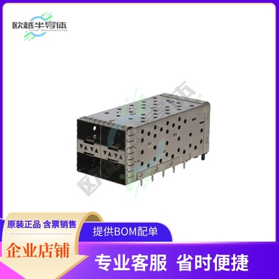 SS-79100-011【CONN SFP+ RCPT W/CAGE 2X2 80P RA】